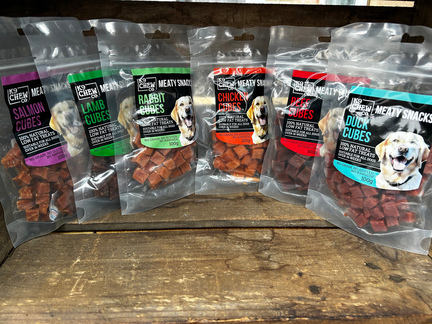 Meaty Snacks Cubes 100g