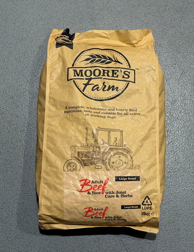 Moore's Farm Adult Large Breed Beef & Rice 12kg