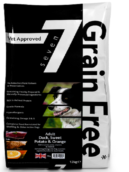 Seven Adult Duck, Sweet Potato & Orange 12KG