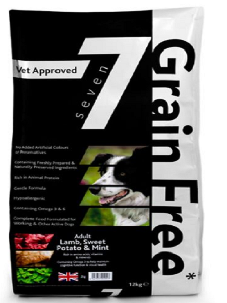 Seven Adult Lamb,Sweet Potato & Mint 12KG