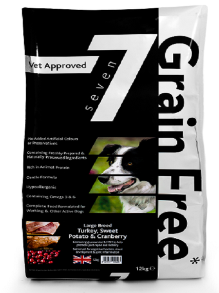 Seven Adult Large Breed Turkey,Sweet Potato/Cranberry 12kg