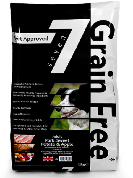Seven Adult Pork, Sweet Potato & Apple 12kg