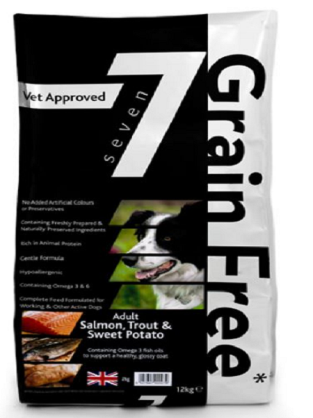 Seven Adult Salmon, Trout & Sweet Potato 12KG