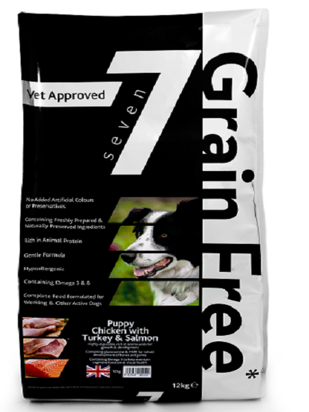 SEVEN  Puppy Chicken with Turkey & Salmon 12KG