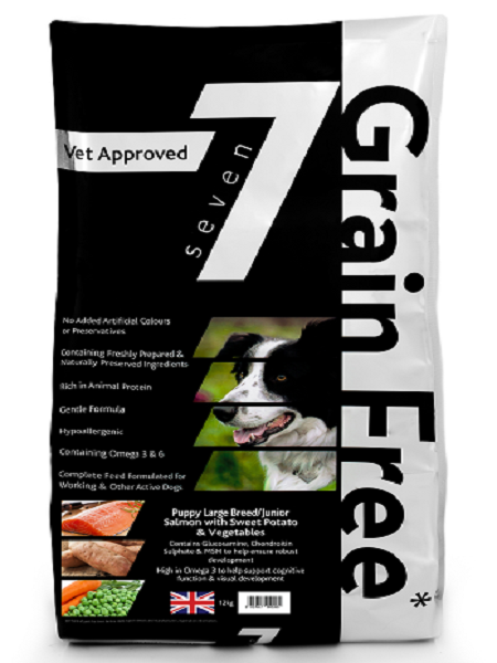 SEVEN  Puppy Large Breed/Junior Salmon 12kg