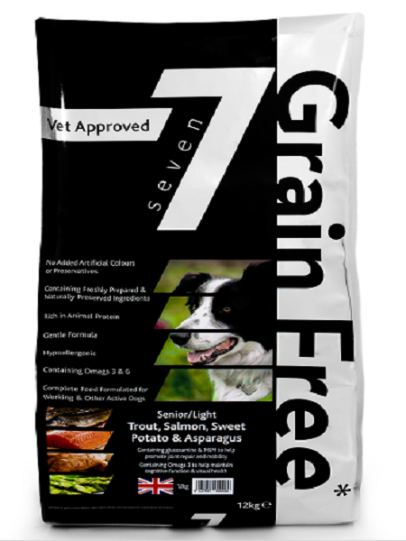 Seven Senior Trout, Salmon, Sweet Potato & Asparagus 12KG