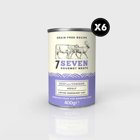 Seven Beef & Venison Can 400g x 6