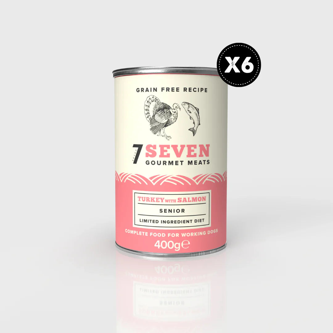 Seven Senior Turkey &  Sweet Potato Can 400G X 6