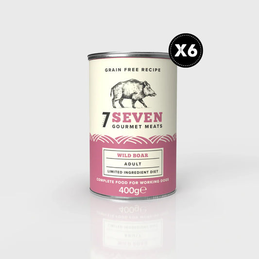 Seven Wild Boar Can 400g x 6