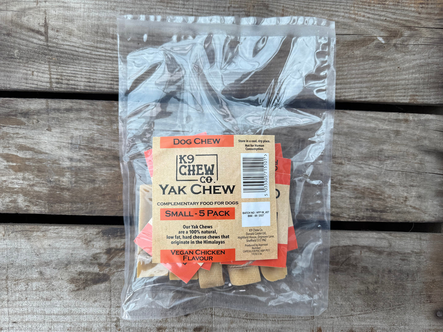 Yak Chew Chicken Flavour 5 pack