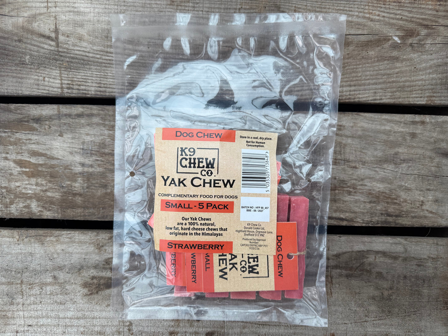 Yak Chew Strawberry 5 pack