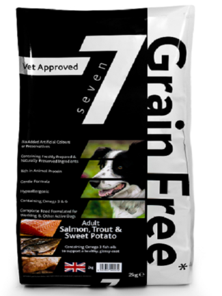 Seven Adult Salmon, Trout & Sweet Potato 2KG