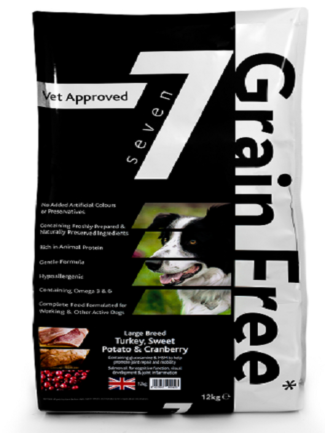 Seven – Adult Large Breed Turkey,Sweet Potato/Cranberry 12kg